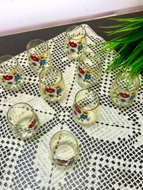 Стопки Калининский СЗ. 50мл Тонкое стекло, люстр, цветочная деколь. Цена за 1шт. Картинка 2